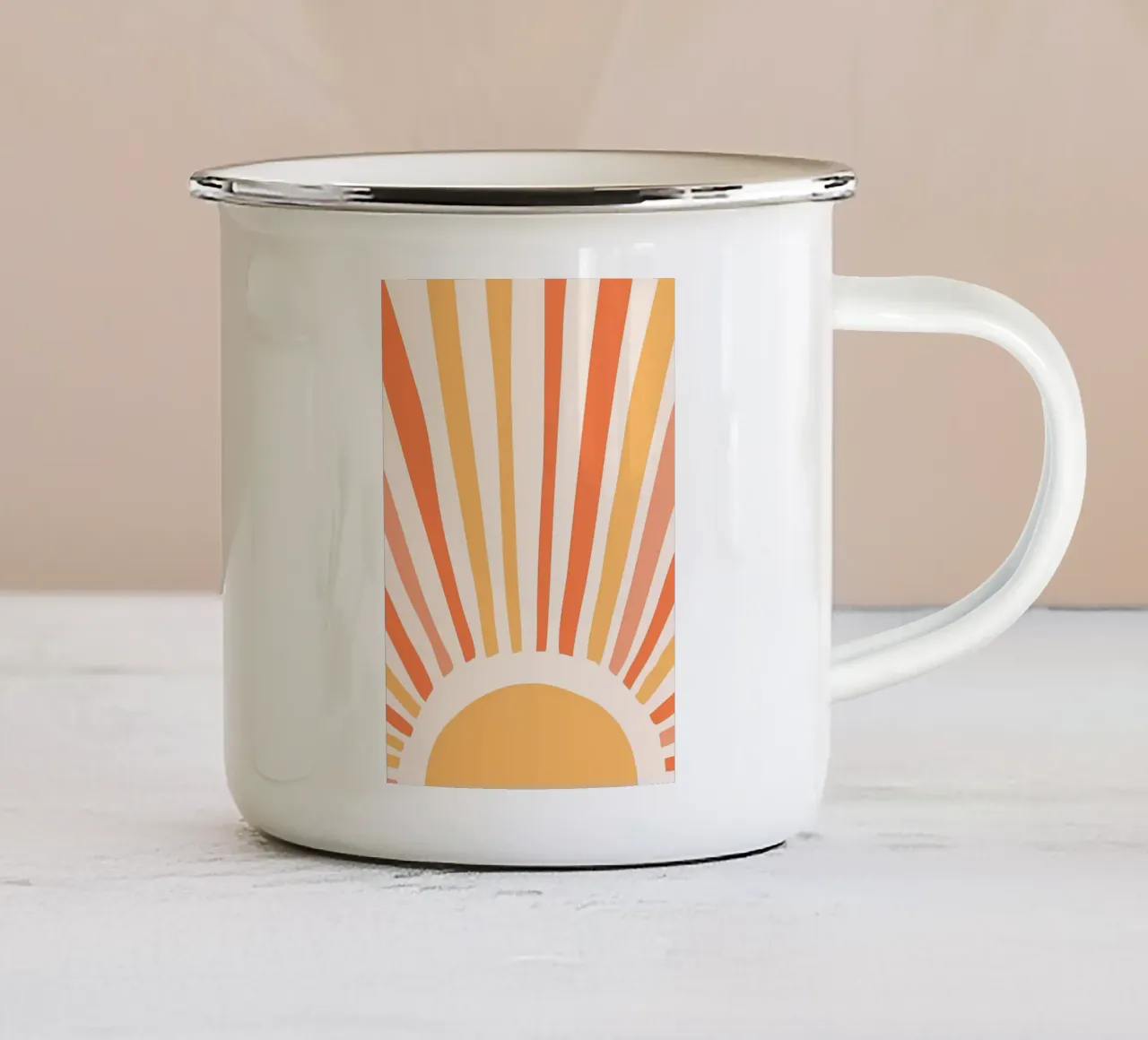 Sole colorato tazza in smalto da Manhmai
