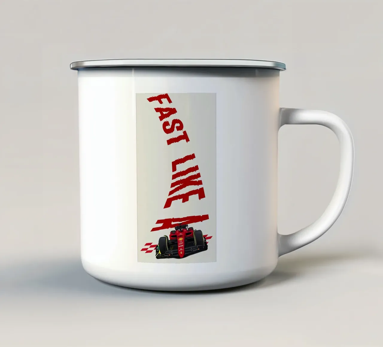 veloce come una macchina tazza in smalto da Manhmai