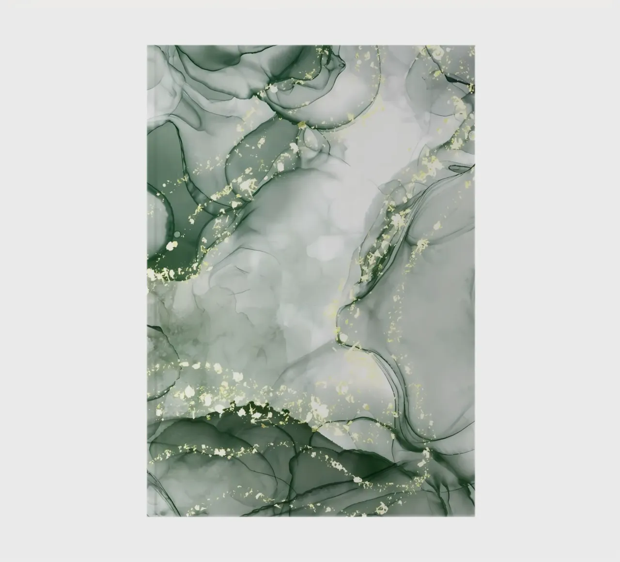 Abstract Green Marble No3 notebook by mitaco