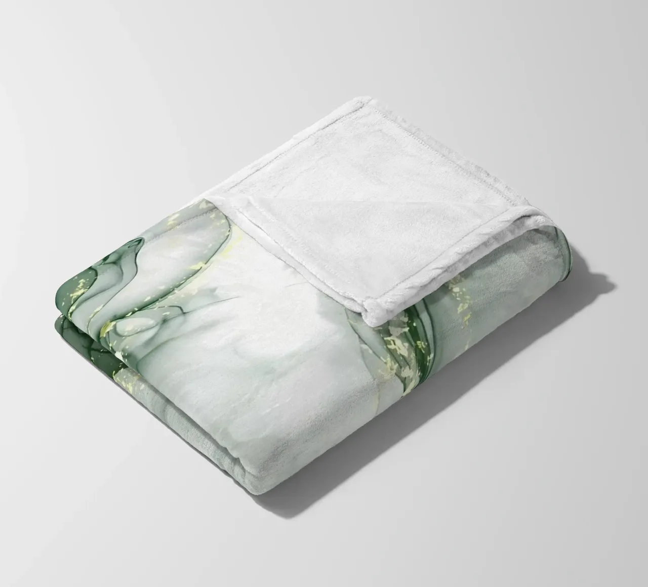 Marmo verde astratto No3 coperta in pile da mitaco
