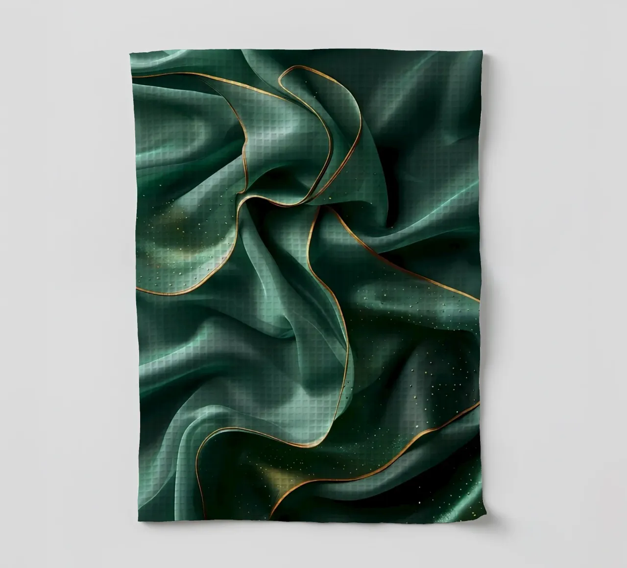 Marbre vert abstrait No4 torchon de mitaco