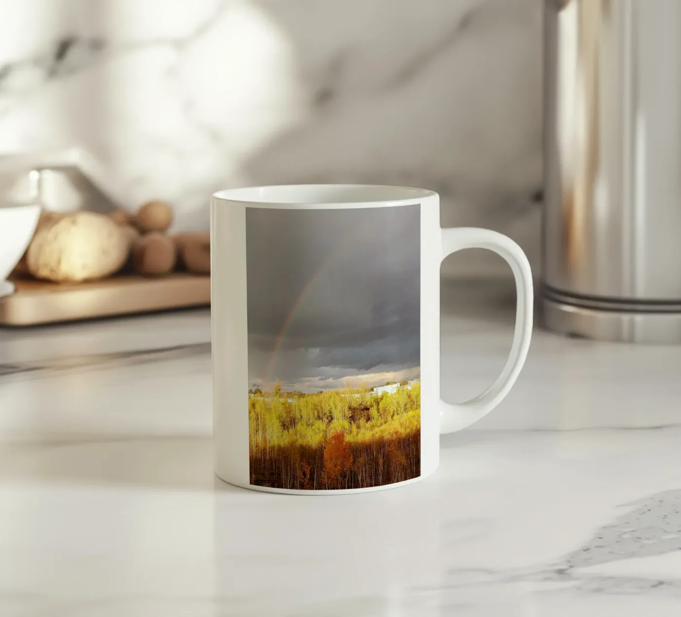 rainbow ceramic mug by SunflowerDE
