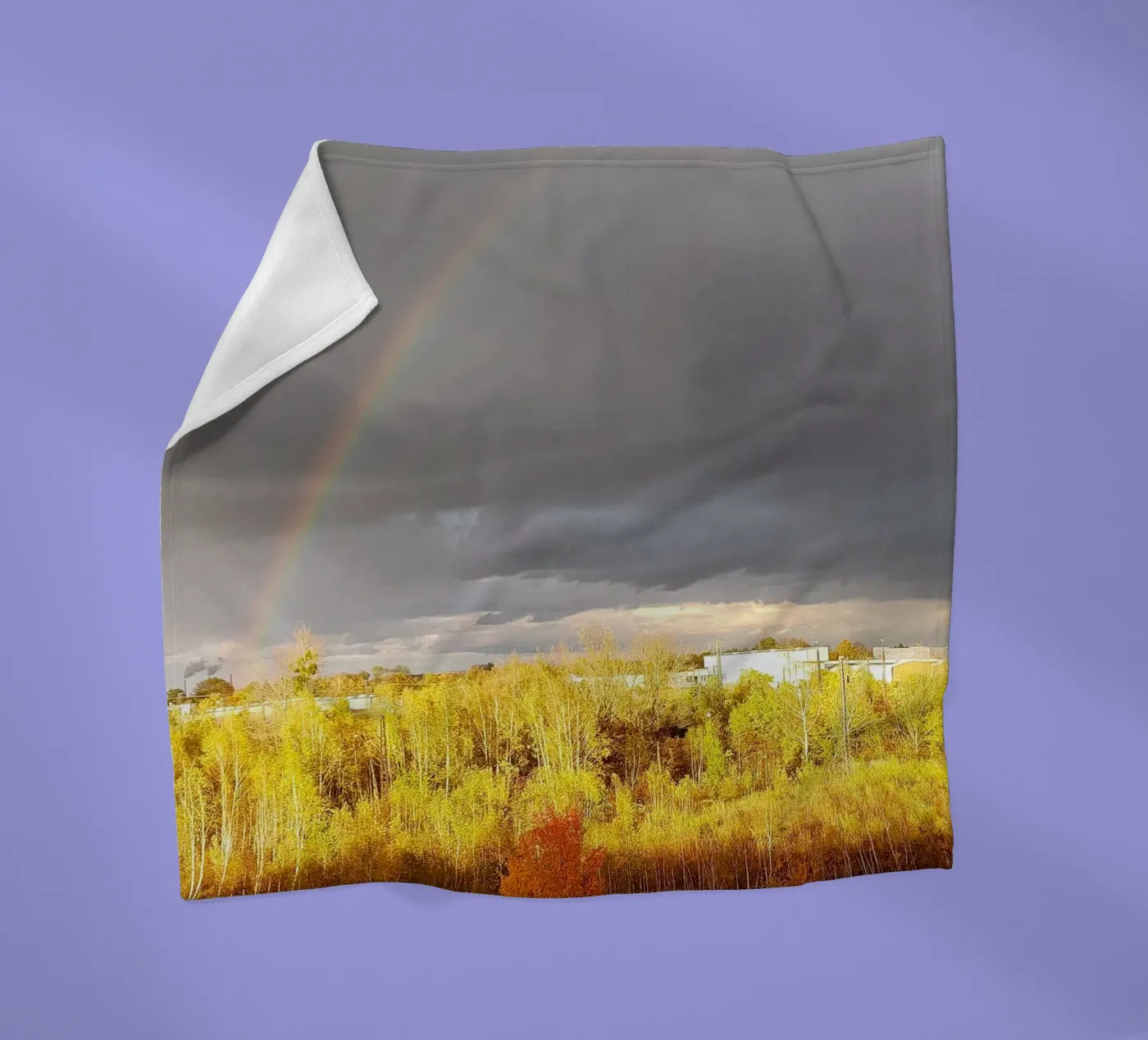 rainbow fleece blanket by SunflowerDE