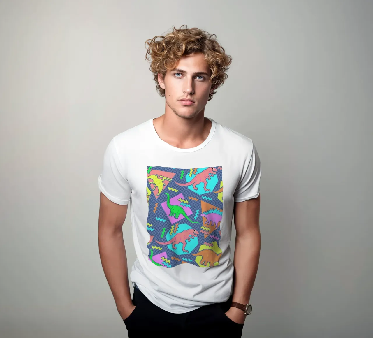 90's Dinosaur Pattern t-shirt da Chobopop