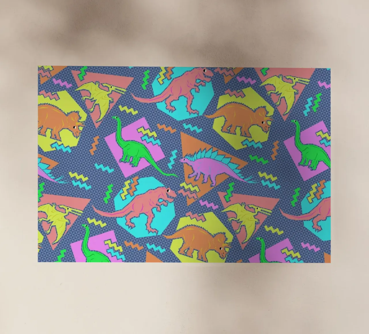 90's Dinosaur Pattern backlit film by Chobopop
