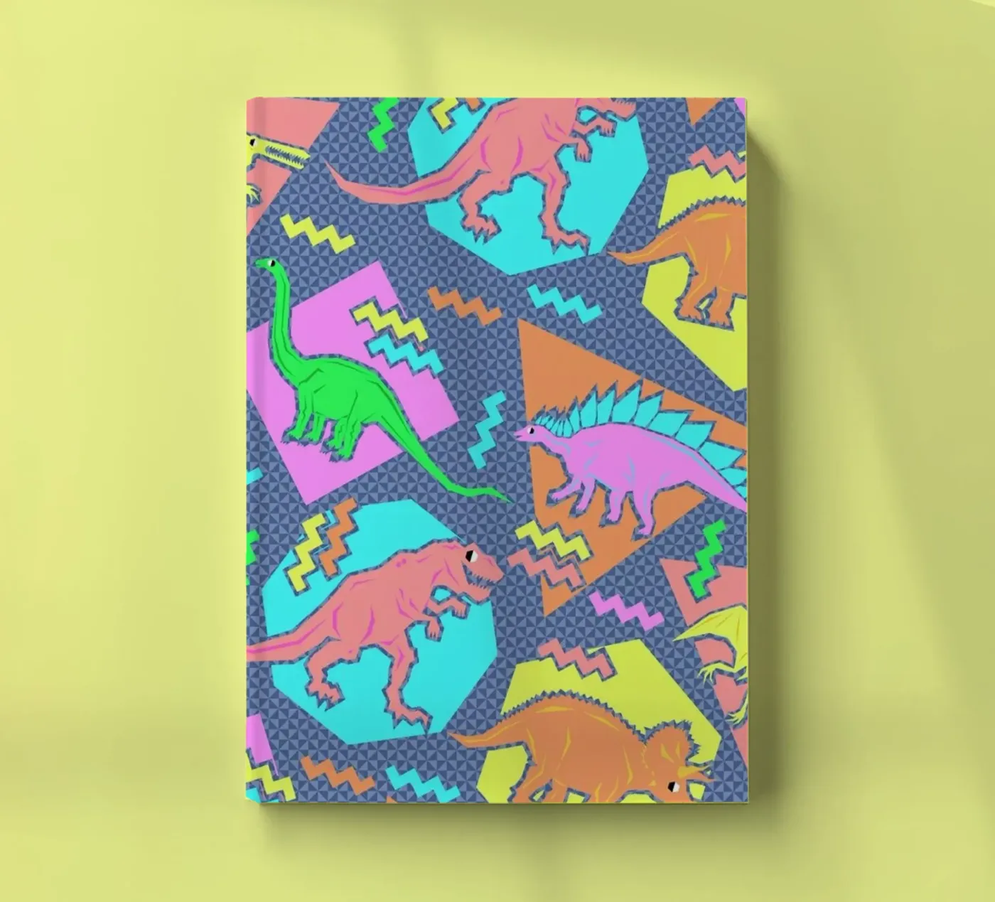 90's Dinosaur Pattern notebook by Chobopop