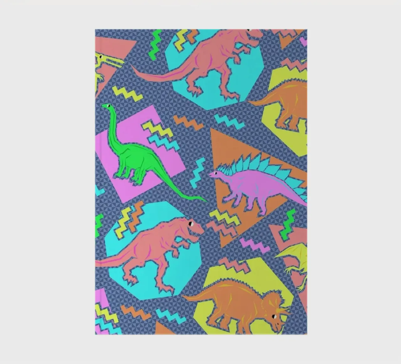 90's Dinosaur Pattern notebook by Chobopop