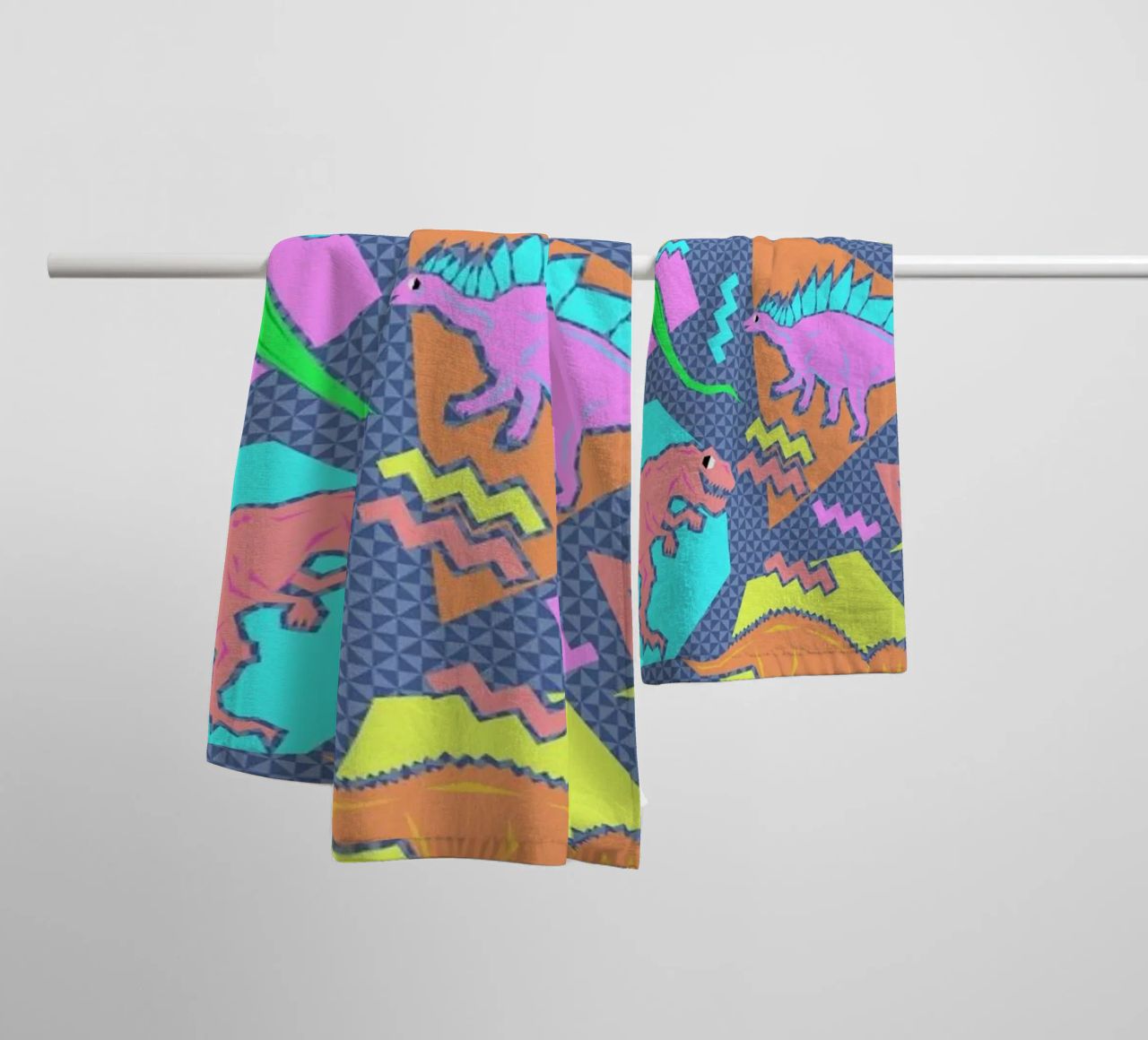 90's Dinosaur Pattern serviette de bain de Chobopop