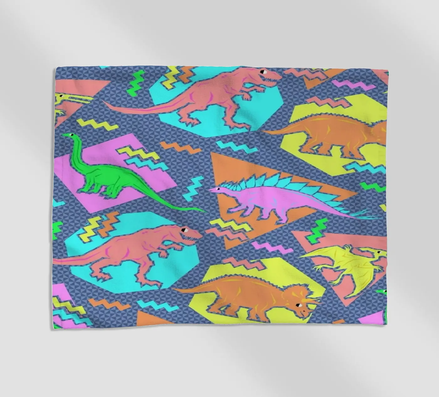 90's Dinosaur Pattern beach towel by Chobopop