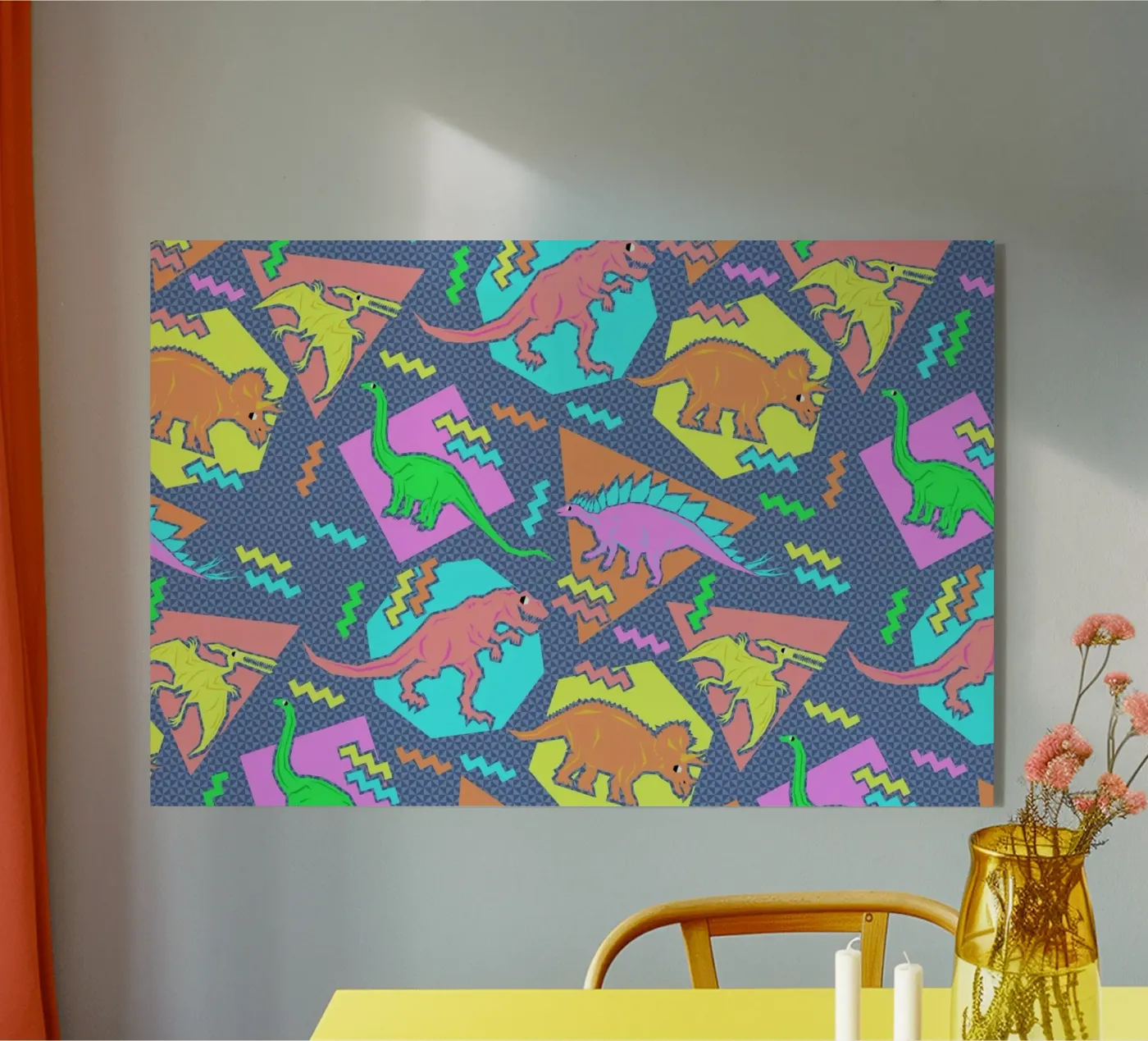 90's Dinosaur Pattern plexiglas de Chobopop