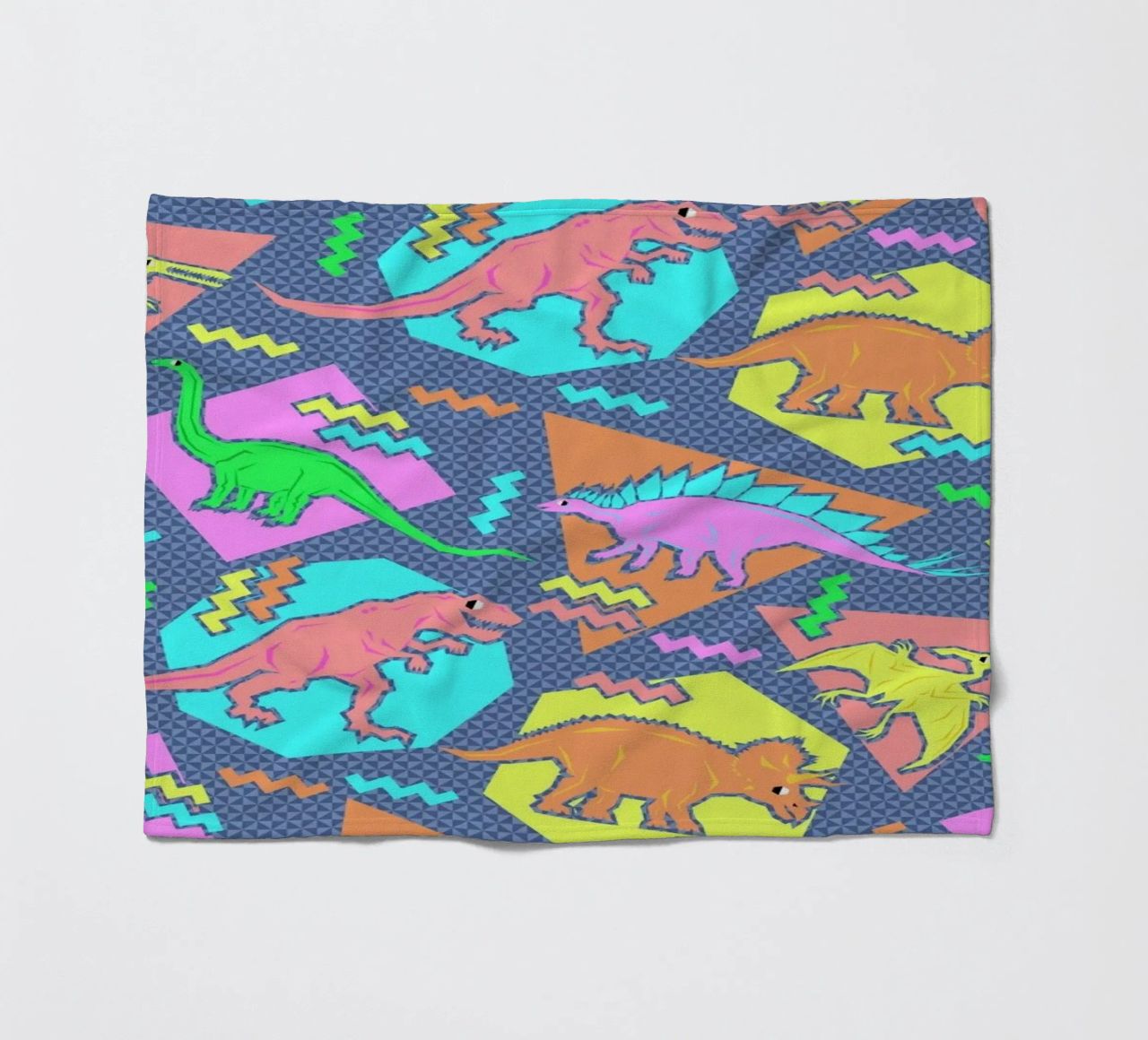 90's Dinosaur Pattern coperta in pile da Chobopop
