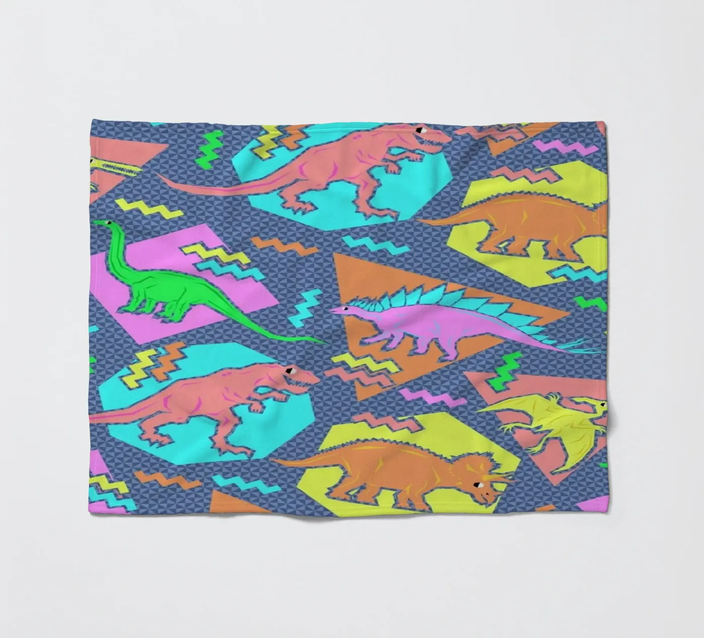 90's Dinosaur Pattern Fleecedecke von Chobopop