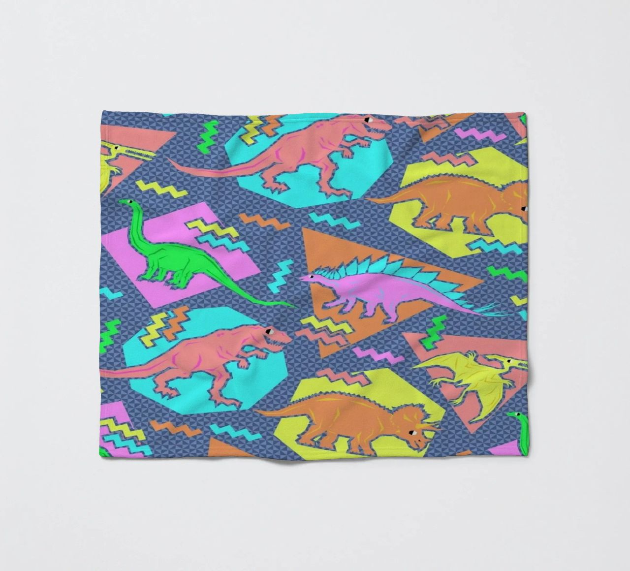 90's Dinosaur Pattern coperta in pile da Chobopop