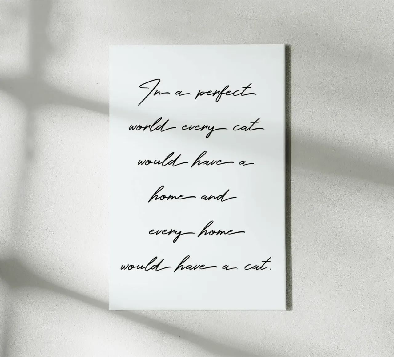 Cat canvas met Baklijst van KRUTH DESIGN