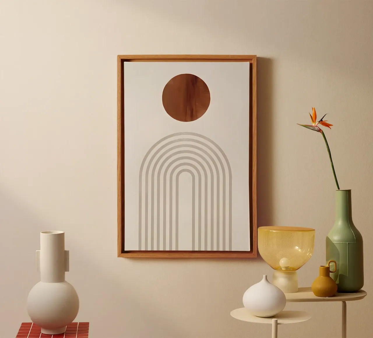 Stampi grafici Nr1 tela con Cornice a cassetta da Manhmai
