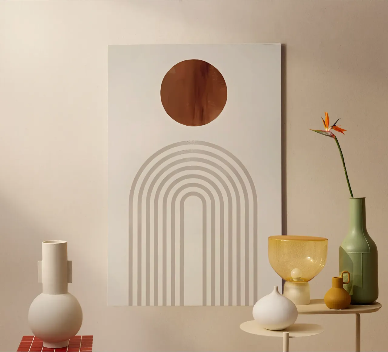 Stampi grafici Nr1 tela con Cornice a cassetta da Manhmai