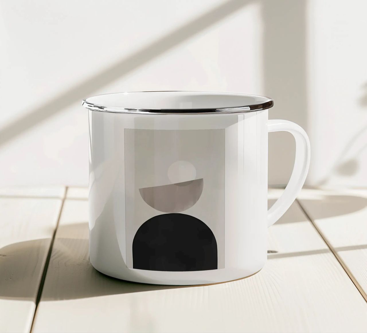 Stampi grafici Nr4 tazza in smalto da Manhmai