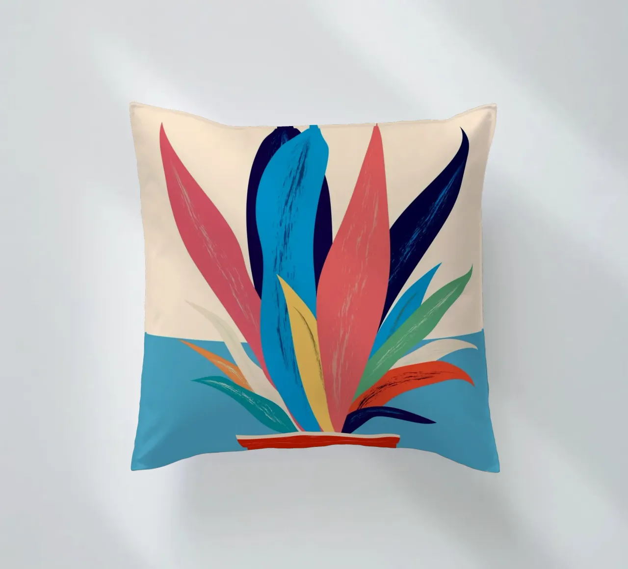 Arte astratta moderna Pianta 19 cuscino da ThingDesign