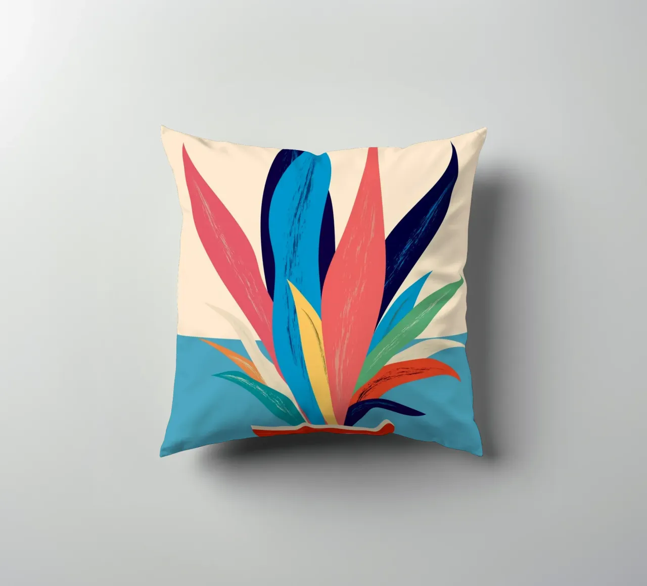 Arte astratta moderna Pianta 19 cuscino da ThingDesign