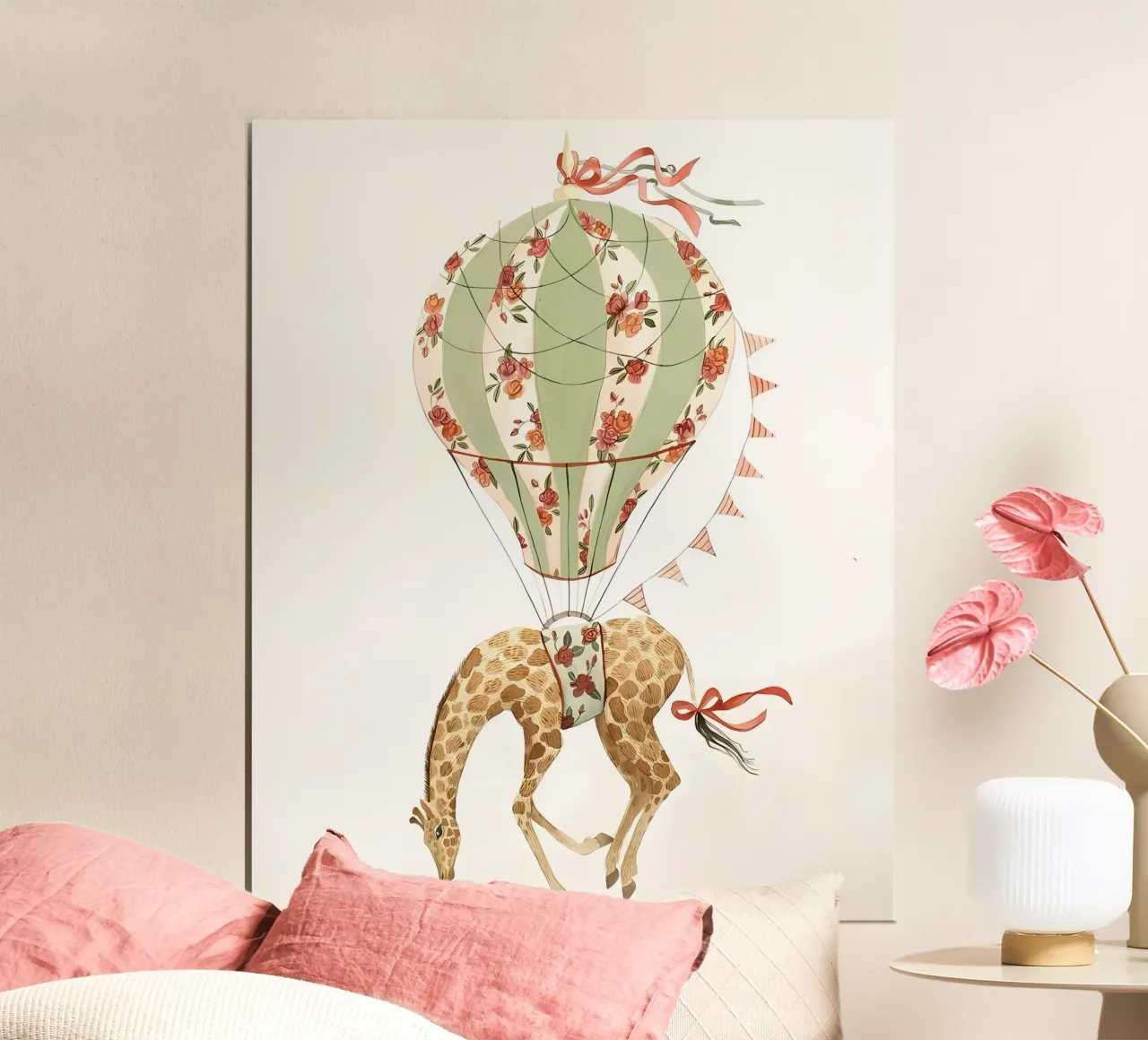 animale ballon poster con telaio in alluminio da mitaco