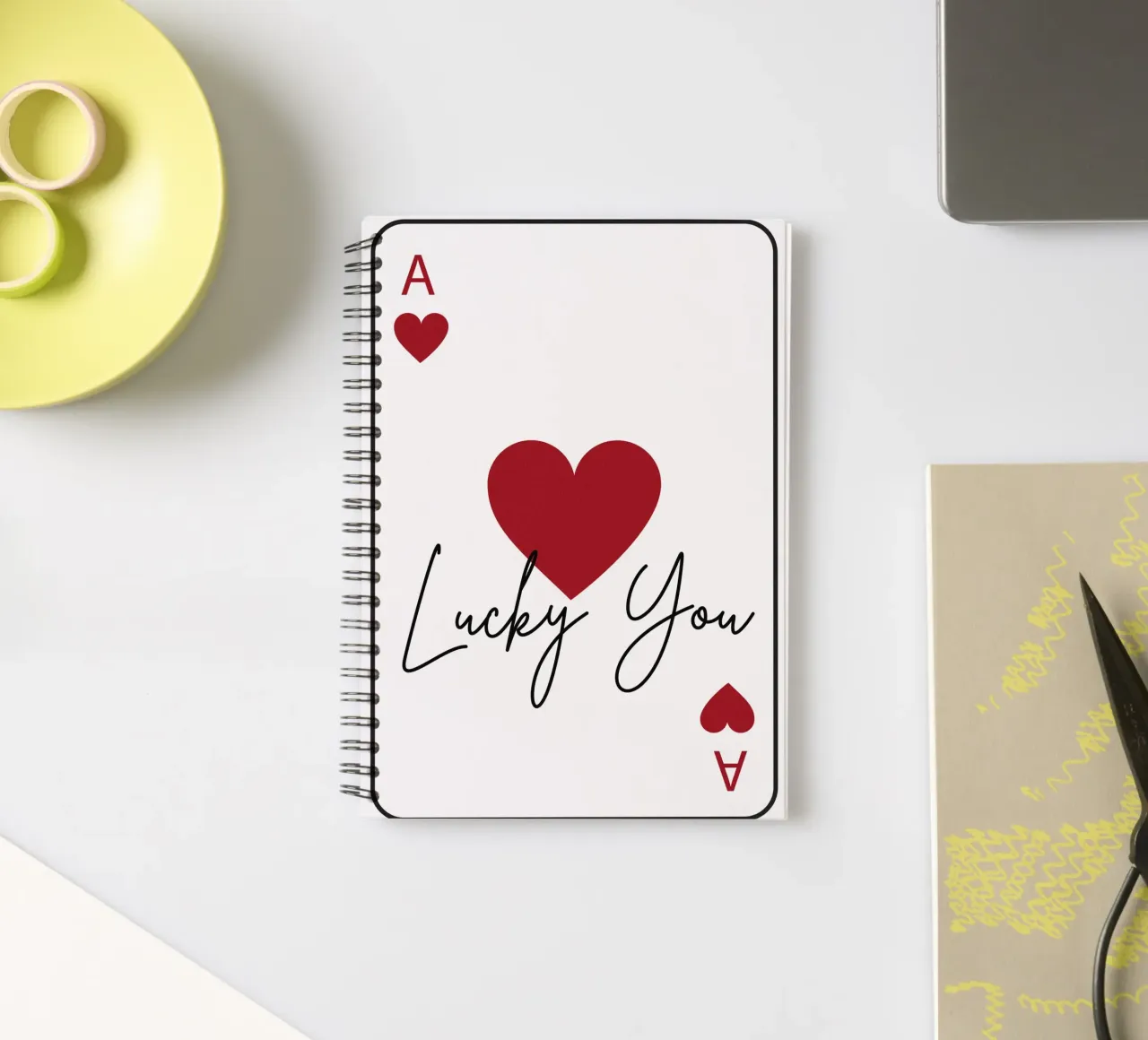Lucky You spiral notebook by ramosashop