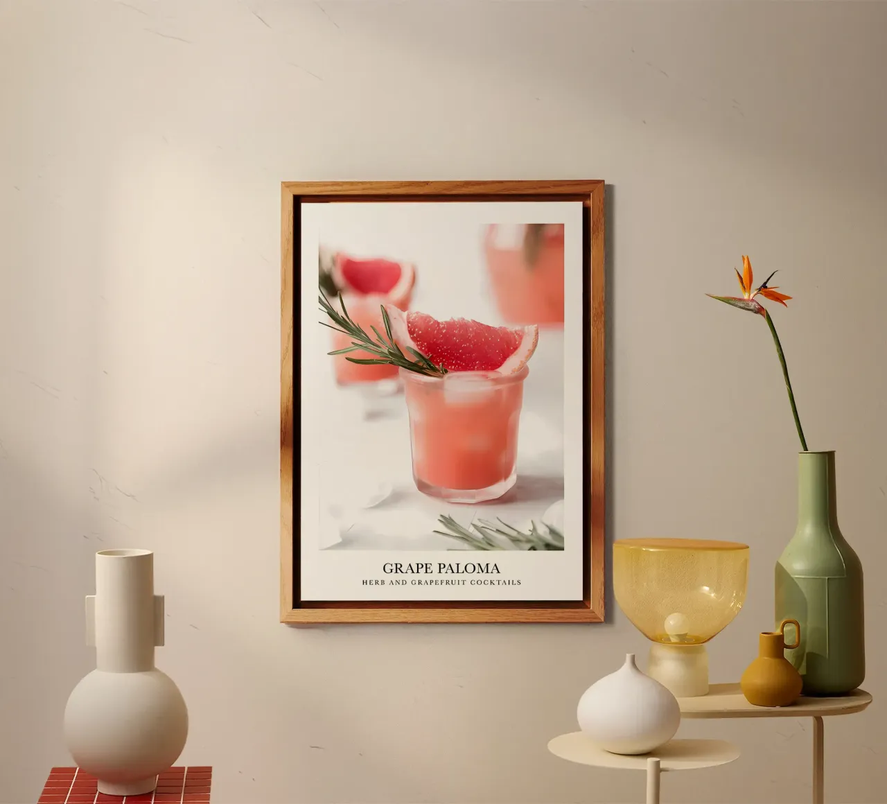Cocktail di pompelmo alluminio dibond da Manhmai
