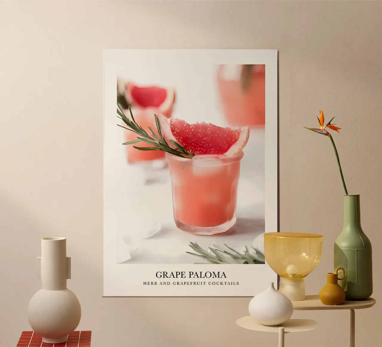 Cocktail di pompelmo alluminio dibond da Manhmai
