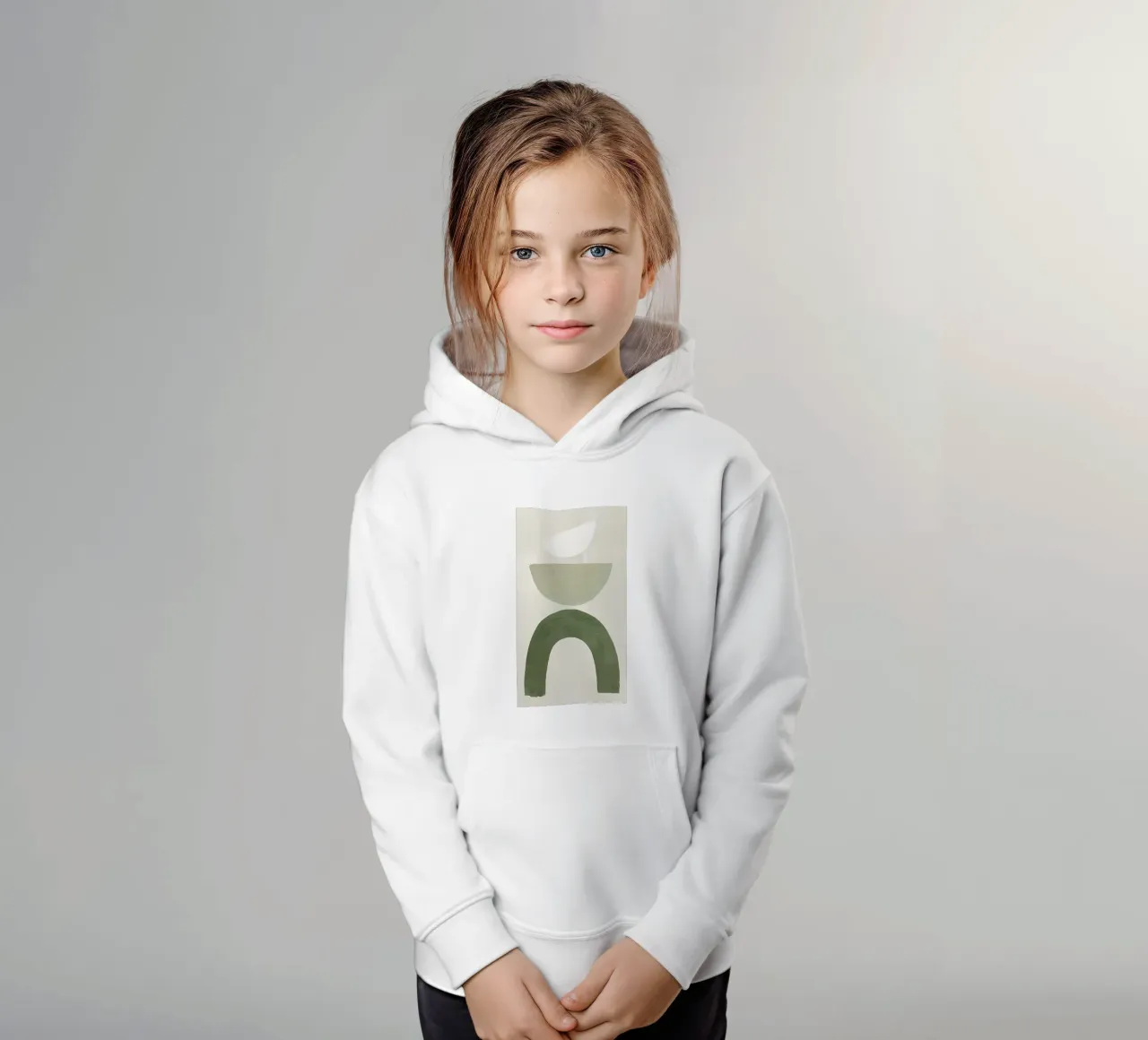 Formas gráficas básicas nº 1 sudadera con capucha para niño de Manhmai