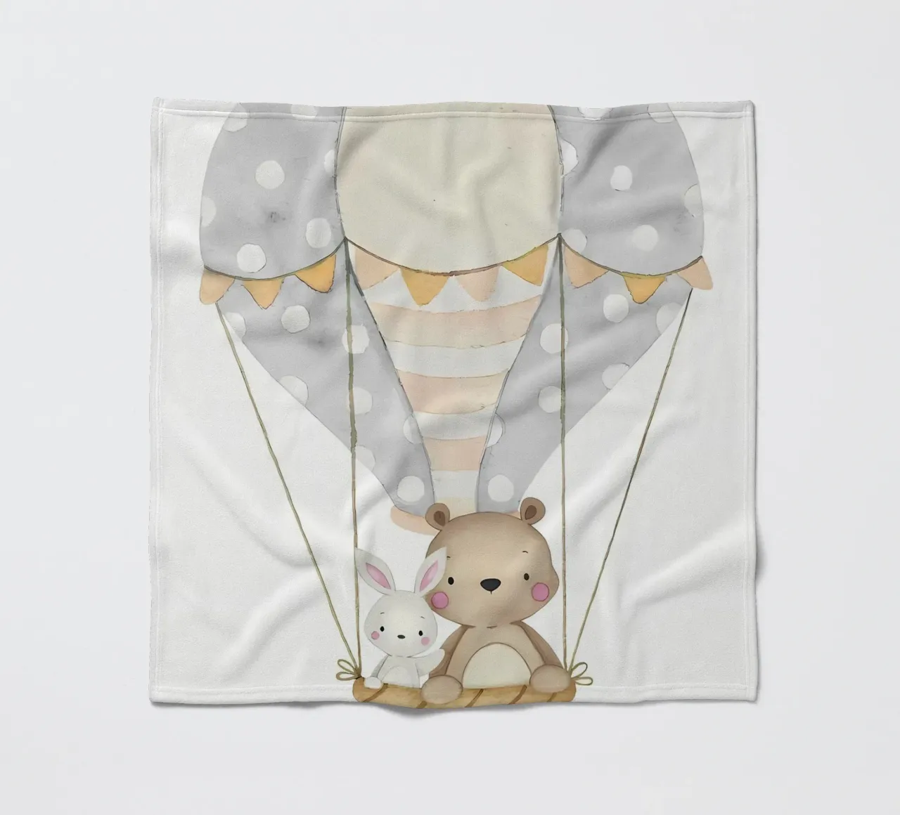 balloon animal fleece blanket by mitaco