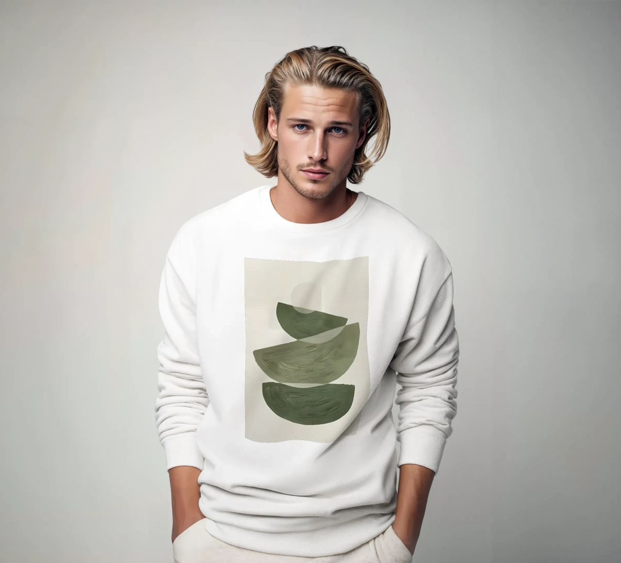 Grune formes graphiques No2 sweat de Manhmai