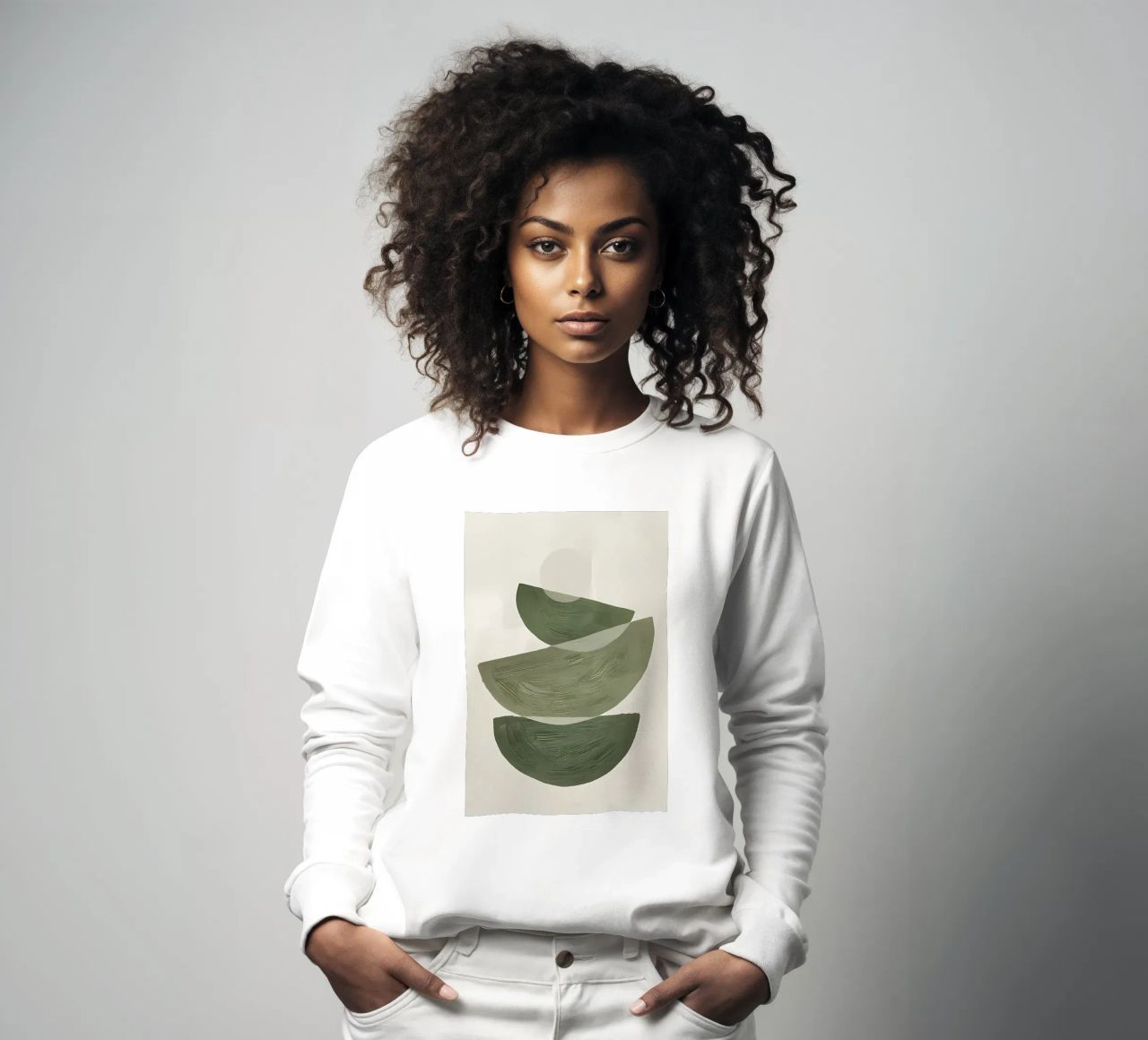 Grune formes graphiques No2 sweat de Manhmai
