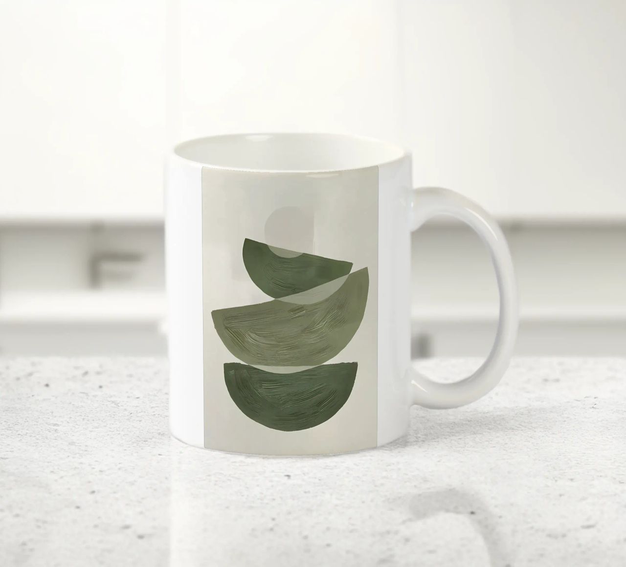 Grune formes graphiques No2 mug en céramique de Manhmai