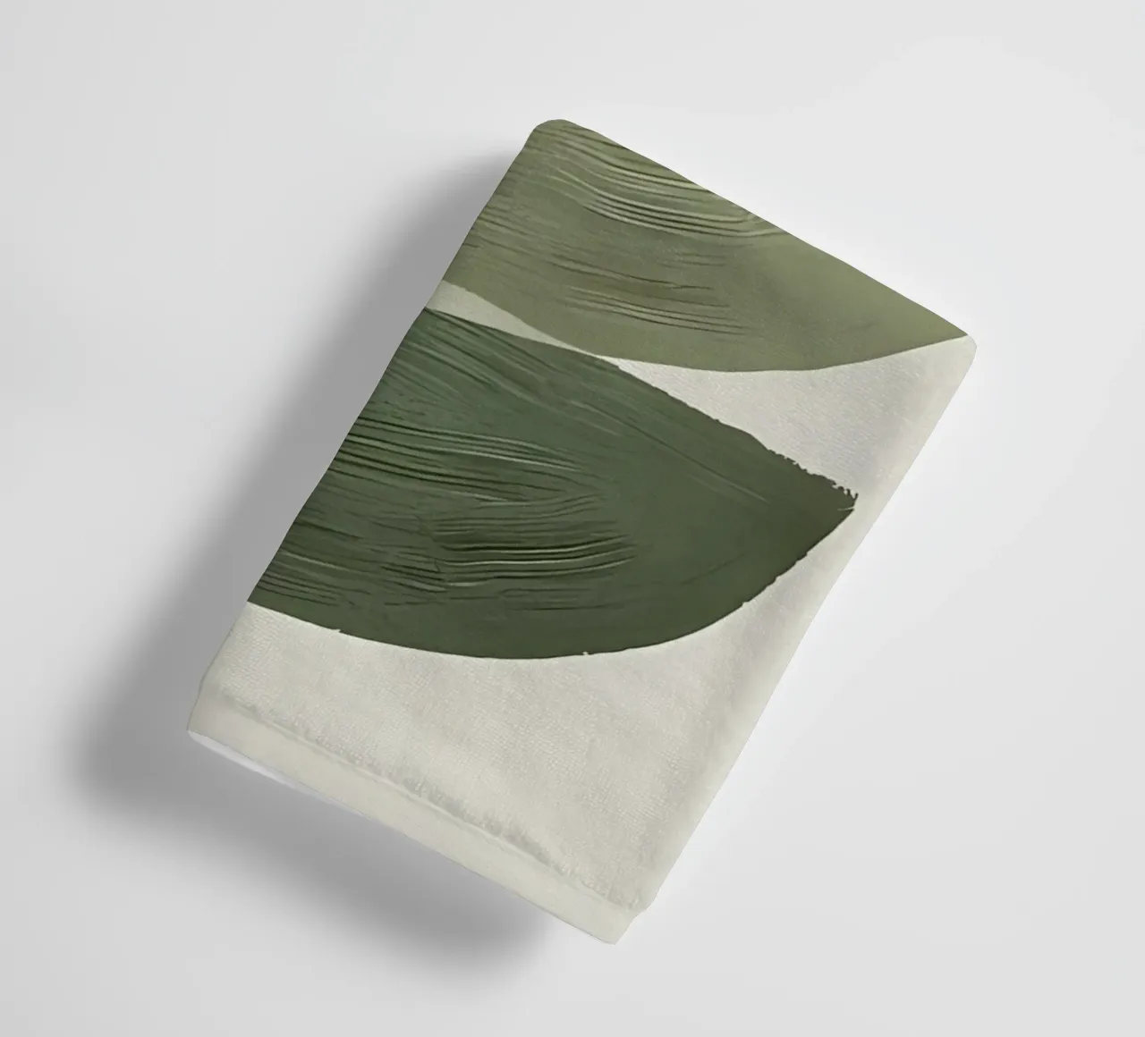 Grune grafische Formen No2 Handtuch von Manhmai