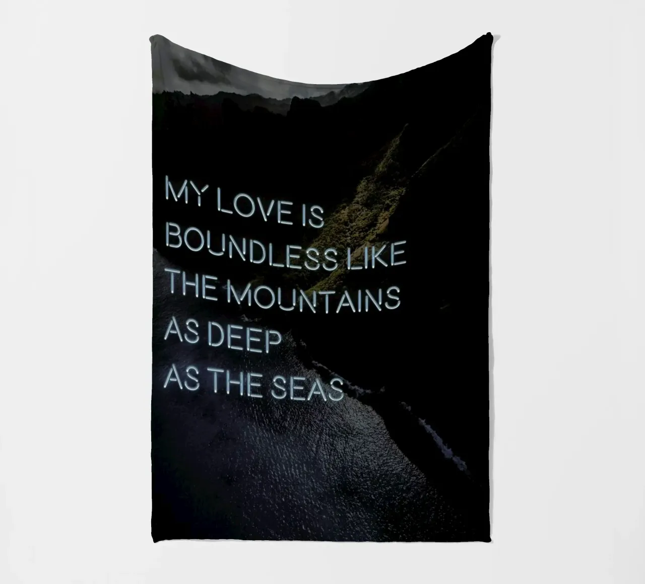 My love is boundless coperta in pile da Oh Darling