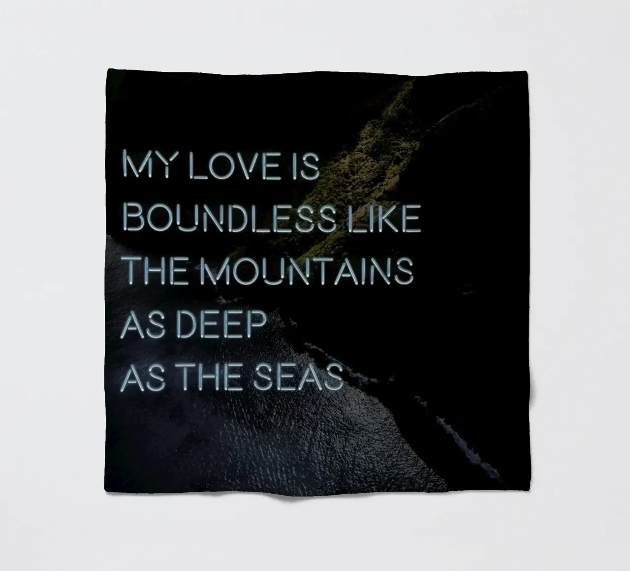 My love is boundless coperta in pile da Oh Darling
