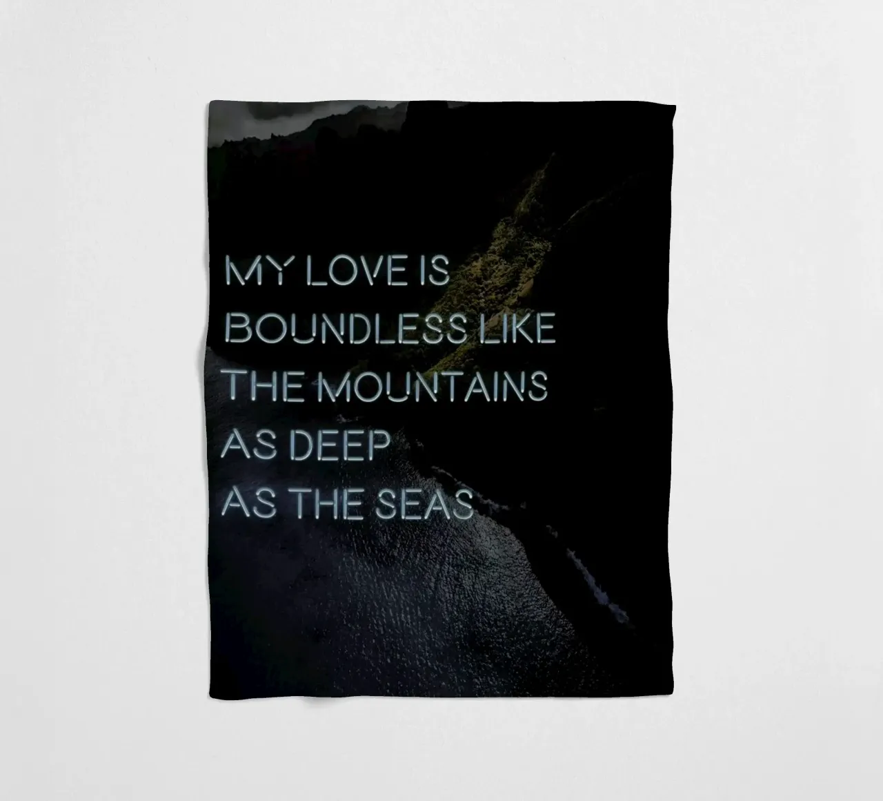 My love is boundless coperta in pile da Oh Darling