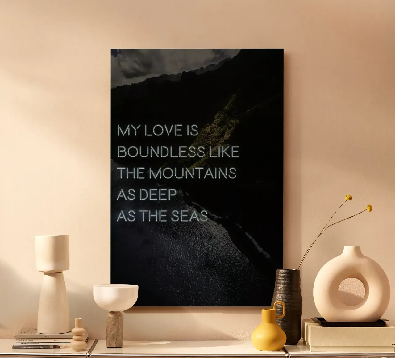 My love is boundless alluminio dibond da Oh Darling