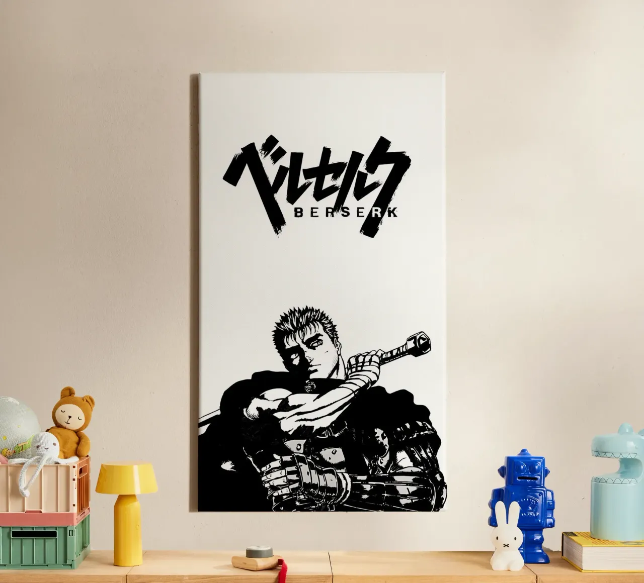guts berserk Leinwand mit Schattenfugenrahmen von Manhmai