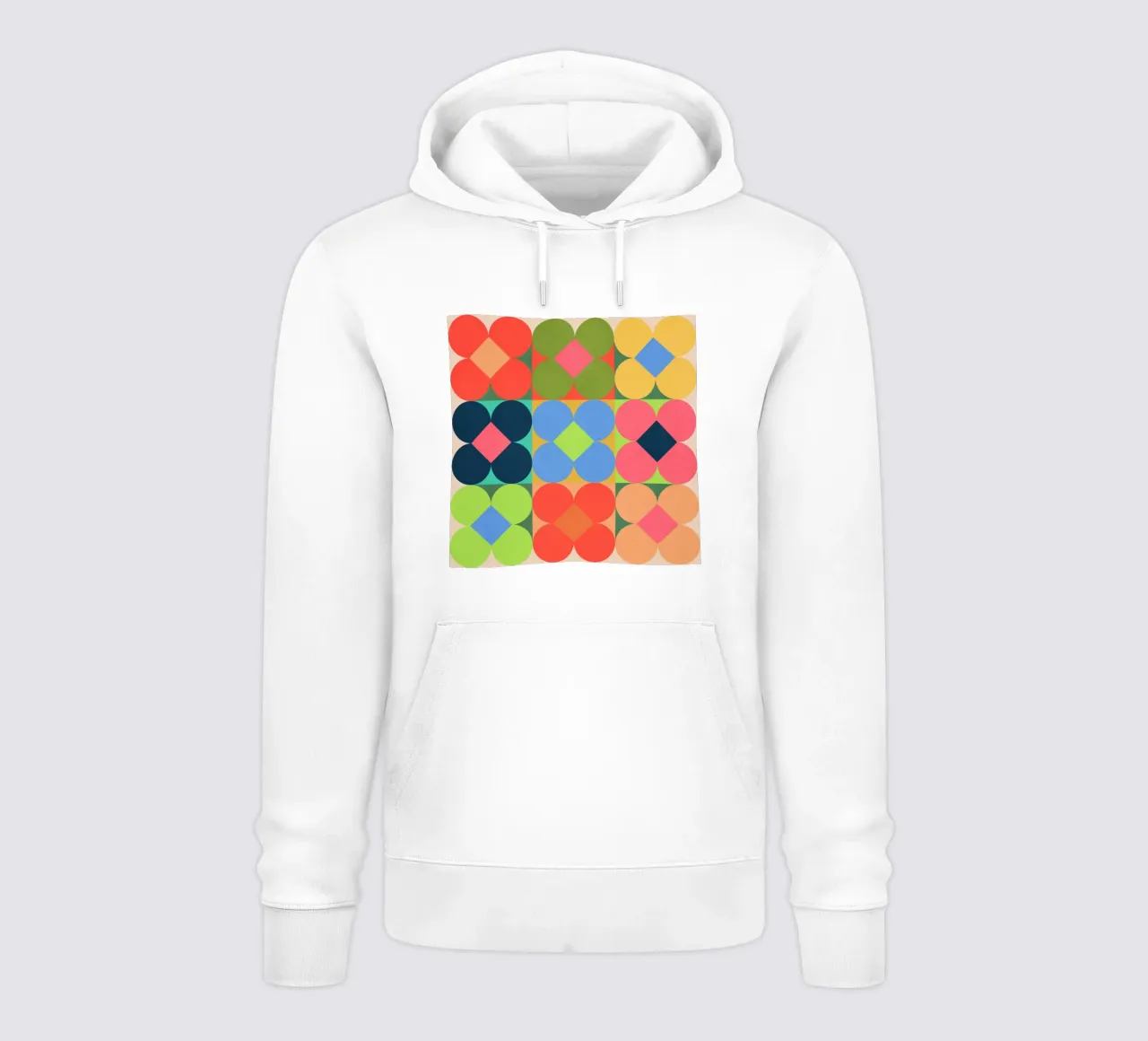 Fiori geometrici 01 felpa con cappuccio da Gaite