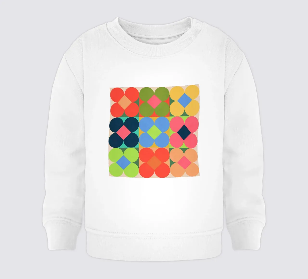 Fiori geometrici 01 felpa neonato da Gaite