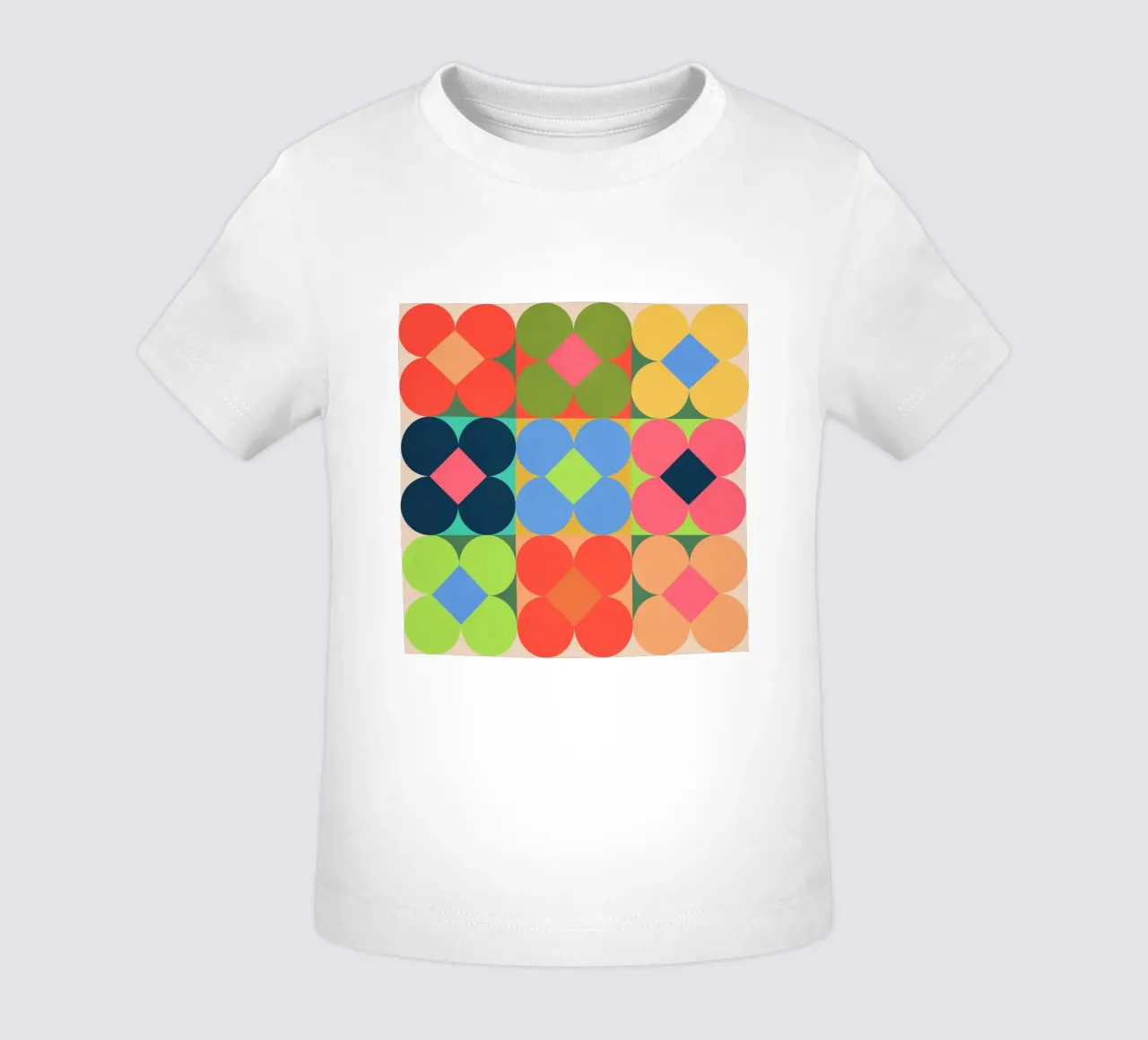 Fiori geometrici 01 maglietta neonato da Gaite
