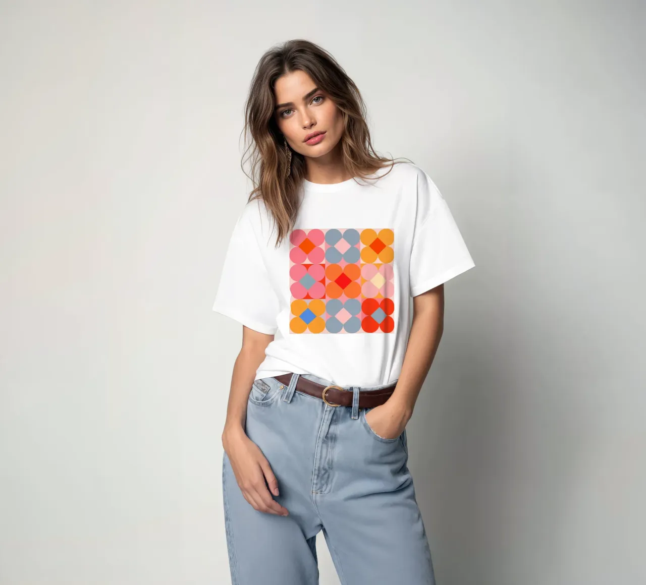 Fiori geometrici 01 t-shirt da Gaite