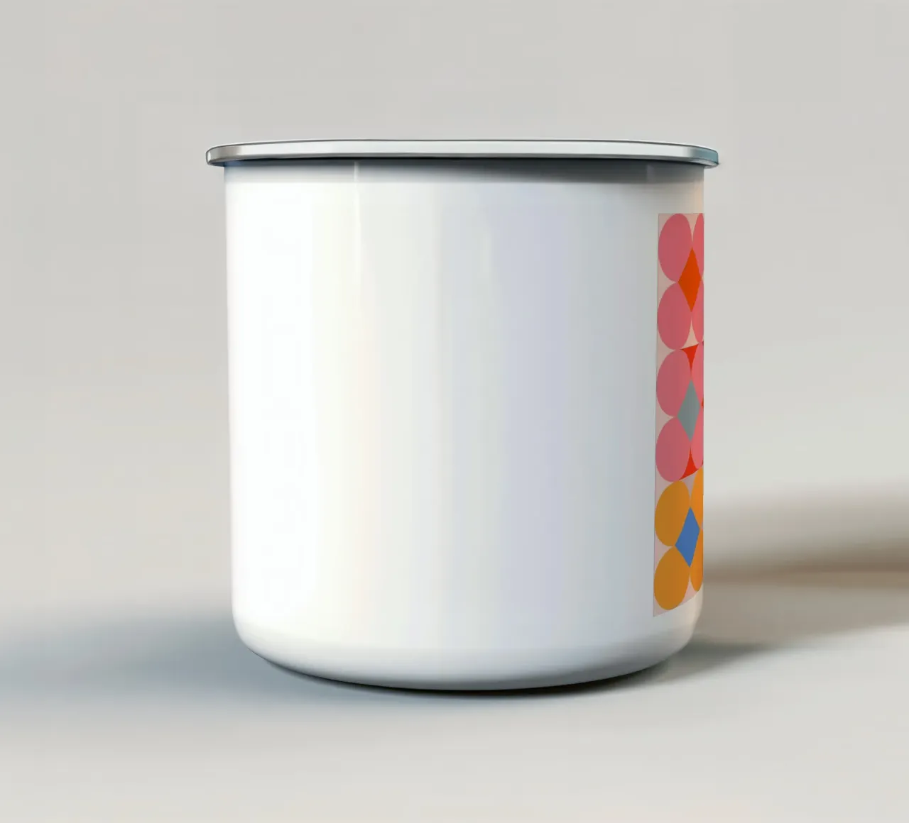 Fiori geometrici 01 tazza in smalto da Gaite