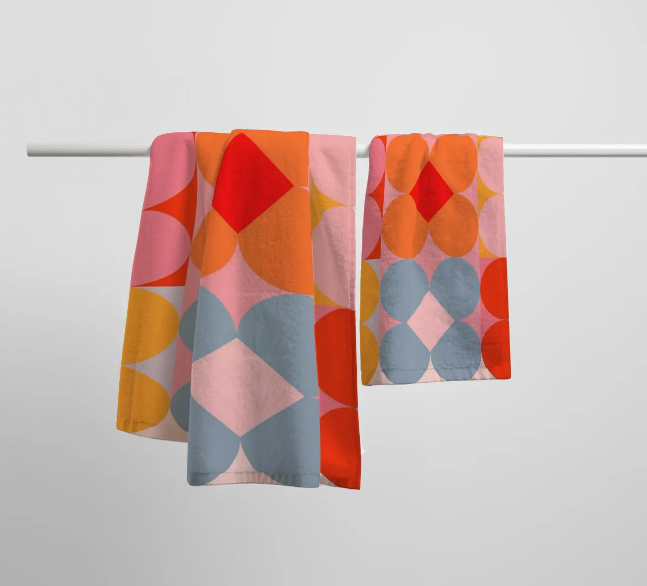 Fiori geometrici 01 asciugamano da bagno da Gaite