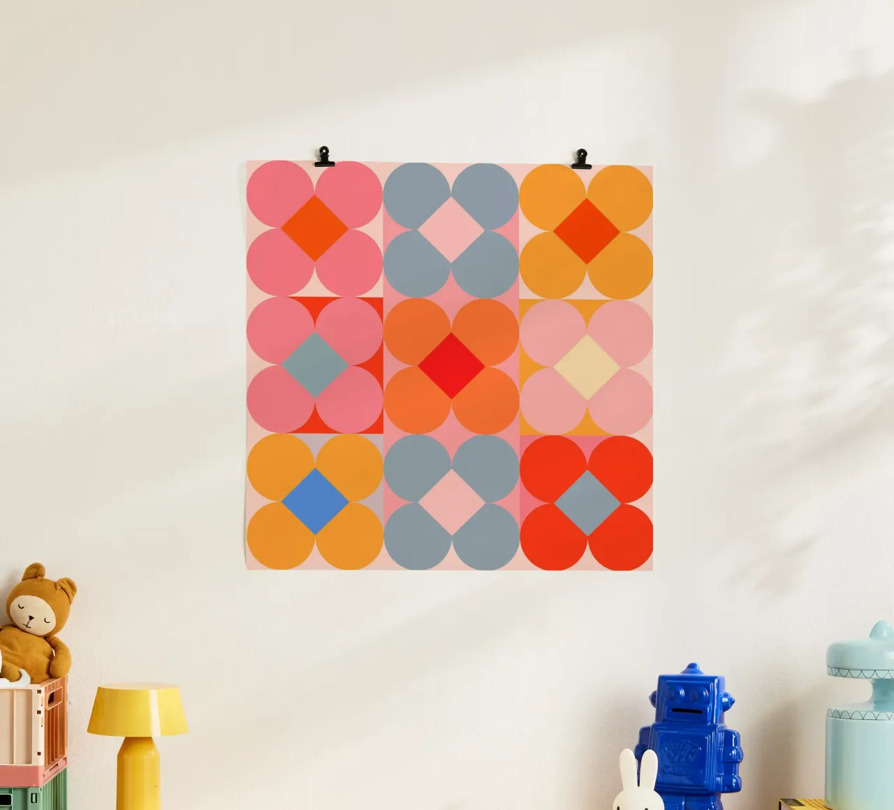 Fiori geometrici 01 carta hahnemühle da Gaite