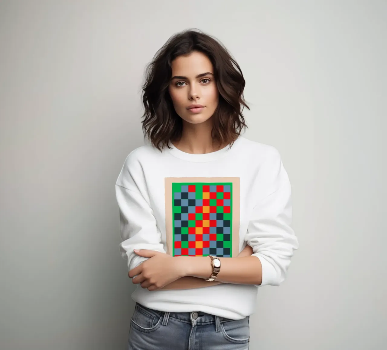 Damier coloré 2 sweat de Gaite