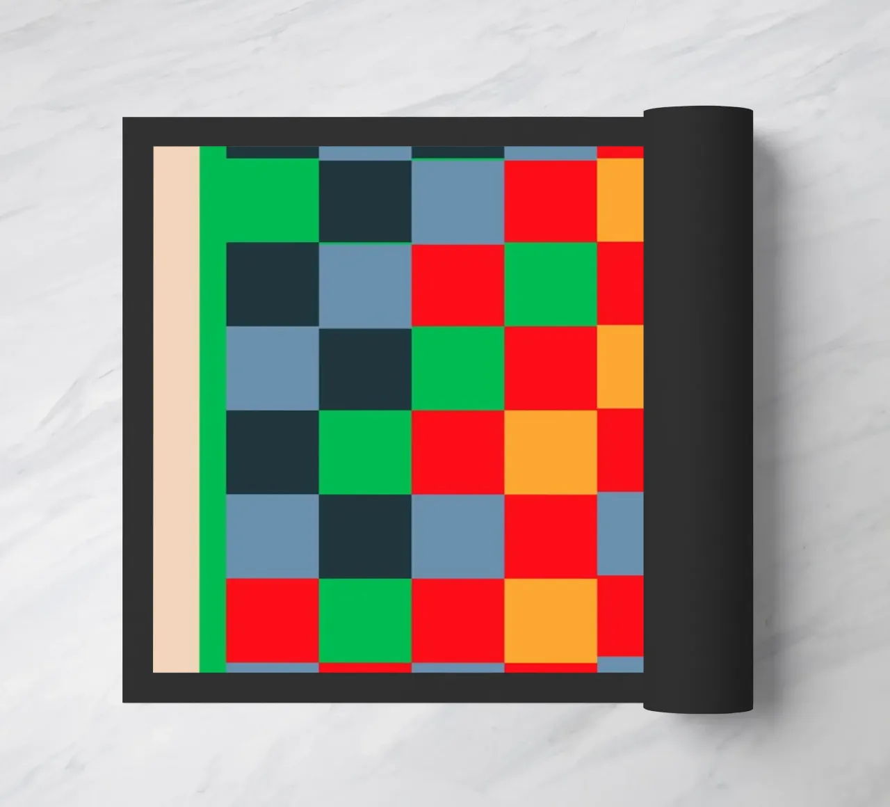 Colorful Checkerboard 2 doormat by Gaite