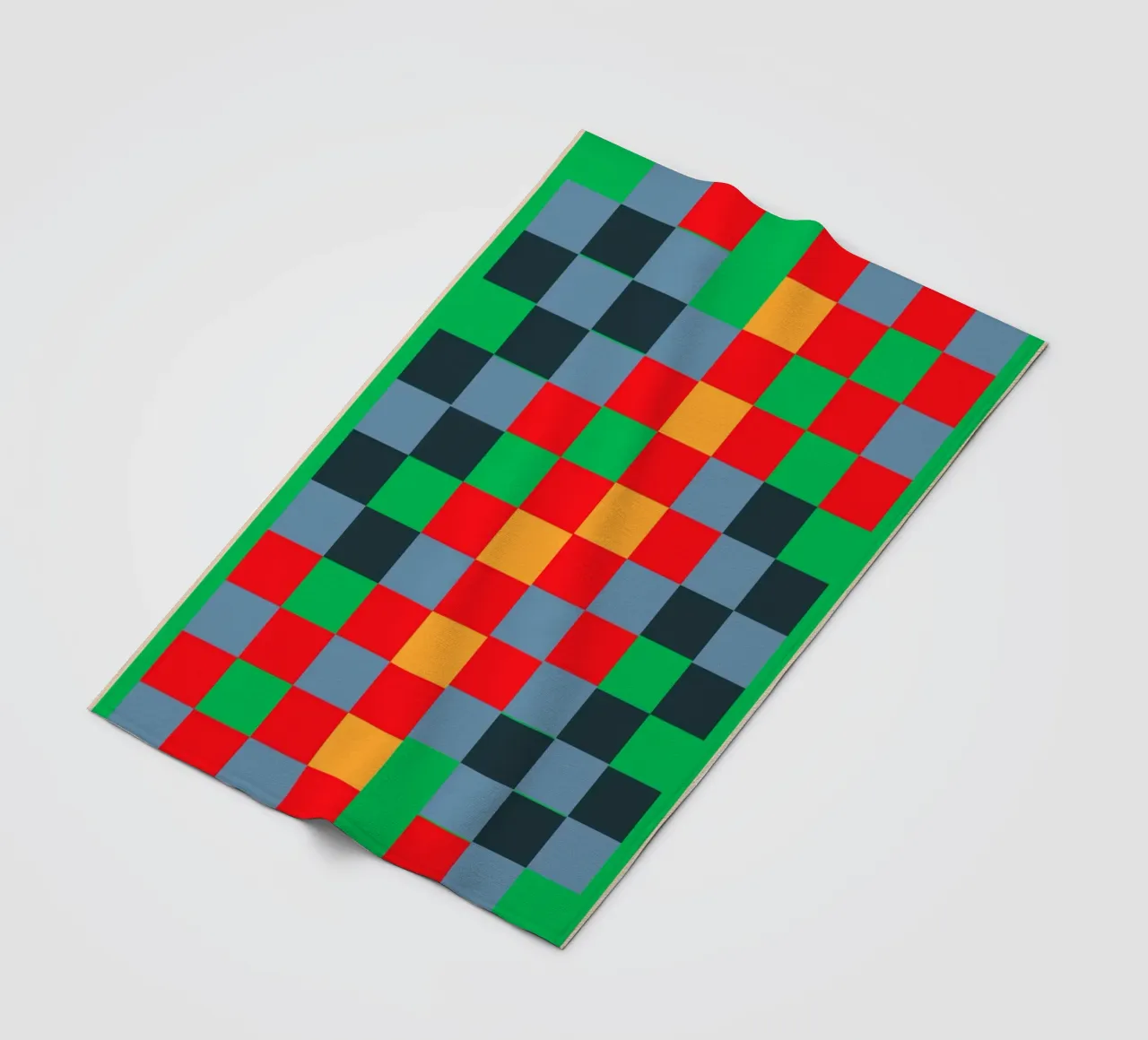Scacchiera colorata 2 coperta in pile da Gaite