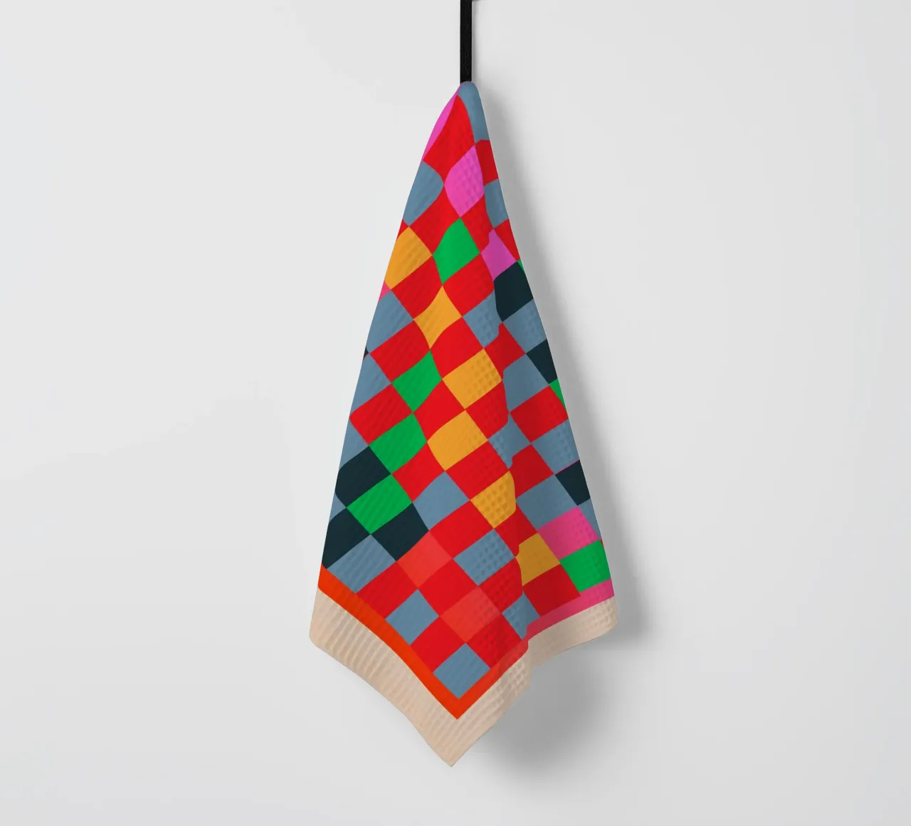 Scacchiera colorata canovaccio da cucina da Gaite