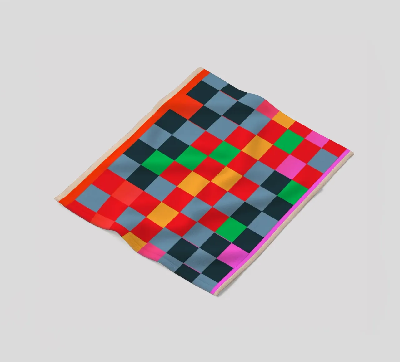 Scacchiera colorata coperta in pile da Gaite